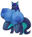  absurd_res anthro big_breasts breasts domestic_cat felid feline felis female genitals hi_res holding_breast huge_breasts hyper hyper_breasts inake mammal nipples nude pussy solo 