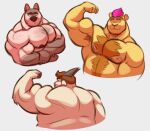  2020 absurd_res anthro armpit_hair big_muscles body_hair bovid brown_body brown_fur brown_hair brown_nipples brown_nose canid canine canis caprine chest_hair domestic_dog donovan_(lizard_soup) ear_piercing eyebrows felid flexing fur goat group hair happy_trail hi_res horn huge_muscles james_(lizard_soup) lion lizard_soup looking_at_viewer male mammal multicolored_body multicolored_fur muscular muscular_anthro muscular_male nipples pantherine piercing pink_hair pink_nipples pink_nose tan_body tan_fur thick_eyebrows two_tone_body two_tone_fur white_body white_fur white_horn yellow_body yellow_fur 
