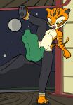  abdominal_bulge absurd_res anon clothed clothing dreamworks felid female flexible hi_res human kung_fu_panda legwear male mammal master_tigress night one_leg_up outside pantherine partially_clothed pornwhal praxxwhal_(artist) raised_leg sex splits spread_legs spreading standing stockings tiger vertical_splits 