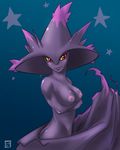  anthro breasts female ghost mismagius nintendo nipples nude pok&#233;mon pok&#233;morph pokemon quaikeroatmeal solo spirit video_games 