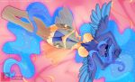  anthro anthrofied babydoll big_breasts blush bra breasts clothed clothing equid equine female friendship_is_magic garter_straps hi_res horn lingerie mammal my_little_pony nightgown panties princess_luna_(mlp) solo underwear winged_unicorn wings xjenn9 