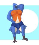  absurd_res anthro armpit_tuft avian beak bird blue_body blue_clothing blue_eyes blue_feathers blue_underwear bluebird briefs bulge clothed clothing detailed_bulge eastern_bluebird feathers genital_outline grey_beak hi_res male navel neptune_mereaux nipples orange_body orange_feathers oscine overweight passerine penis_outline rickpenman shy slightly_chubby slightly_chubby_anthro slightly_chubby_male solo talons tan_body tan_feathers thrush_(bird) underwear underwear_only 