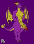  anthro athletic balls big_balls big_penis blue_eyes chris_monty claws clubbed_tail dragon erection genitals hands_behind_back knot looking_at_viewer male motion_lines multicolored_penis nipples penis purple_body purple_scales scales scalie sebastian_yegolide shaded signature simple_background simple_coloring simple_shading smile solo spiked_penis spikes spikes_(anatomy) standing talons text thick_thighs vein veiny_penis vibrating wings yellow_body yellow_nipples yellow_scales yellow_wings 