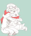  ambiguous_gender anthro arms_together blush blush_lines bonding braixen calem_(pok&eacute;mon) canid canine duo fox frown hug hugging_from_behind human larger_human larger_male legs_together looking_away male mammal narrowed_eyes nintendo partially_colored pok&eacute;mon pok&eacute;mon_(species) scarf shared_clothing shared_scarf simple_background sitting sitting_together size_difference sketch smaller_ambiguous smaller_anthro stare tattanbu video_games 