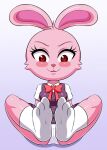  anthro clothed clothing eyelashes feet female foot_fetish footwear fur hi_res huitu_c humanoid_feet lagomorph leporid mammal panties pink_body pink_fur pink_rabbit_(huitu_c) rabbit red_eyes socks thick_thighs toes underwear upskirt white_panties wide_hips 