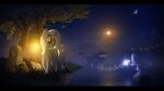  16:9 2012 black_bars detailed_background equid equine female feral friendship_is_magic gign-3208 group hasbro hi_res horn lantern larger_female letterbox mammal moon my_little_pony night outside plant ship size_difference tree trixie_(mlp) unicorn vehicle water watercraft widescreen 