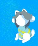  bubblegumkittyartist canid canine clothed clothing faceless felid feline hair hi_res mammal simple_background tem temmie_(undertale) topwear undertale video_games white_body 