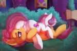  2021 69_position anus butt cunnilingus cutie_mark digital_media_(artwork) dinoalpaka duo equid equine eyebrows eyes_closed female feral friendship_is_magic genitals hasbro hi_res hooves horn lying mammal my_little_pony on_back oral outside pussy scootaloo_(mlp) sex smile sweetie_belle_(mlp) tongue tongue_out underhoof unicorn vaginal young 