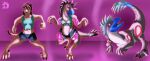  clothing dinosaur dragonwithgames dromaeosaurid female feral hi_res human_to_feral reptile scalie solo species_transformation theropod torn_clothing transformation websterandvelvet 