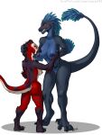  2021 3:4 anthro anthro_on_anthro bite blue_eyes blush bodily_fluids breast_bite breast_play breast_suck breasts butt deinonychus dinosaur dromaeosaurid duo female female/female genital_fluids hand_behind_head hand_on_breast hi_res lactating licking mara_(spwalo) milk multicolored_body nipple_fetish nipple_lick nipple_play nipples non-mammal_breasts open_mouth pussy_juice reptile scalie simple_background size_difference sosya142 standing stripes sucking sweat text theropod tongue tongue_out two_tone_body url white_background yellow_eyes 