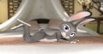  2021 3_toes 3d_(artwork) 4_fingers anthro barefoot bed blurred_background breasts countershading digital_media_(artwork) dipstick_ears disney eyebrows eyelashes feet female fingers flat_chested fur furniture grey_body grey_fur happymilla hi_res judy_hopps lagomorph legs_up leporid long_ears looking_at_viewer lying mammal multicolored_body multicolored_ears multicolored_fur multicolored_tail nude on_front paws pink_nose pinup pose purple_eyes rabbit solo toes two_tone_body two_tone_fur white_body white_fur widescreen zootopia 