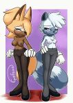  2021 anthro areola black_nose blush breasts canid canine canis clothed clothing digital_media_(artwork) duo eyes_closed female footwear gefauz gloves handwear hi_res idw_publishing lemur looking_at_viewer mammal nipples one_eye_closed primate sega sonic_the_hedgehog_(comics) sonic_the_hedgehog_(idw) sonic_the_hedgehog_(series) strepsirrhine tangle_the_lemur topless whisper_the_wolf wolf 