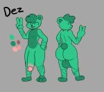  dez_(dezmine21) dezmine21 genitals hi_res hyper hyper_genitalia male mammal model_sheet nude solo ursid 