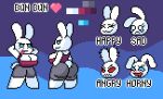  anthro big_breasts big_butt breasts bun_bun_(chuck_forest) butt chuck_forest clothing color_swatch emotions female fur lagomorph leporid mammal model_sheet rabbit rear_view solo text white_body white_fur 