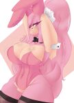  absurd_res anthro big_breasts bow_tie breasts bunny_costume bunny_ears_(cosmetic) clothing costume fan_character female fur hair hi_res kittyq long_hair maria_rose_(kittyq) pink_body pink_eyes pink_fur pink_hair pink_tail sega sonic_the_hedgehog_(series) 