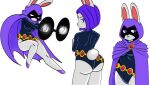  absurd_res anthro bunny_raven dc_comics female female/female hi_res kaizooki lagomorph leporid mammal rabbit raven_(dc) solo teen_titans 