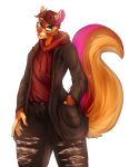  2021 anthro black_hair brown_eyes clothed clothing digital_media_(artwork) eyebrows eyelashes hair hi_res hoodie kristiana_puff male mammal rodent sciurid simple_background smile topwear white_background 