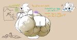  alphys anthro bag beverage beverage_can big_butt blush burping butt butt_focus chair chips_(food) diaper diaper_fetish duo embarrassed english_text excessive_feces fart feces female filth filthy food furniture game_console gaming hyper hyper_feces hyper_soiling leaning leaning_forward looking_away looking_back male nonkerbonkers overweight playing_videogame scat seat sitting soda soda_bottle soiling soiling_bottomwear soiling_clothing soiling_panties soiling_underwear television text thick_tail thick_thighs undertale video_games wide_hips 