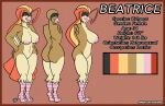  2021 4_toes anisodactyl anthro anthrofied areola avian barely_visible_genitalia barely_visible_pussy beatrice_(crimson_crash) big_breasts big_butt biped bird bird_feet black_eyebrows black_eyelashes border breasts brown_body brown_border brown_feathers butt character_name claws color_swatch curvy_figure dated digital_media_(artwork) digitigrade dotted_background english_text eyebrows fan_character feathers feet female flat_colors front_view full-length_portrait genitals hand_on_butt hi_res holding_butt model_sheet multicolored_body multicolored_feathers multiple_angles nintendo nipples non-mammal_breasts nude pattern_background pidgeot pink_areola pink_nipples pok&eacute;mon pok&eacute;mon_(species) pok&eacute;morph portrait pussy rear_view red_body red_eyes red_feathers scutes side_view signature simple_background sketchybug solo standing tail_feathers talons tan_body tan_feathers text thick_thighs toe_claws toes url video_games white_claws wide_hips yellow_body yellow_feathers 