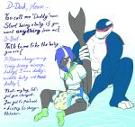  4_toes absurd_res anthro blue_body blue_hair bodily_fluids cetacean delphinoid diaper duo english_text feces feet filth filthy genital_fluids grey_body hair hi_res humiliation infantilism kyogre legendary_pok&eacute;mon lonegreenorcacalf male male/male mammal marine muscular nintendo oceanic_dolphin orca pok&eacute;mon pok&eacute;mon_(species) red_body scat text toes toothed_whale urine video_games watersports wet_diaper wetting white_body 