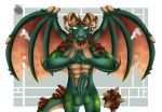  abs absurd_res activision angry annoyed anthro balls claws cracking_knuckles dragon erection genitals green_body green_scales hi_res horn horny_(disambiguation) male penis scales scalie solo spyro_the_dragon terrador the_legend_of_spyro thescorchingdragon tlos video_games wings 