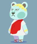  2021 animal_crossing anthro biped black_nose blue_body blue_eyes clothed clothing klaus_(animal_crossing) kopa_nishikida male mammal nintendo solo ursid video_games 