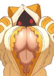  absurd_res akamu_ver20 animal_humanoid big_breasts blazblue blush breasts cat_humanoid clothing fecharis felid felid_humanoid feline feline_humanoid female hi_res hoodie huge_breasts humanoid kaka_(blazblue) looking_at_viewer mammal mammal_humanoid red_eyes shaded simple_background solo taokaka topwear video_games white_background zipper 