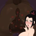  absurd_res anal anus avatar:_the_last_airbender azula_(avatar) ball_fondling balls bestiality big_balls big_breasts big_butt blush bodily_fluids breasts butt duo equid equine female female_on_feral feral fondling g3mma genitals hi_res horse huge_balls human human_on_feral interspecies kiss_mark larger_male lipstick_on_anus lipstick_on_balls looking_at_viewer looking_back male mammal nickelodeon oral rimming saliva saliva_string sex size_difference smaller_female solo_focus tongue tongue_out 