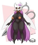  2020 5_fingers absurd_res alternate_version_at_source ambiguous_gender animal_humanoid areola arthropod arthropod_humanoid azalea_(bepinips) bepinips big_breasts biped blush breasts digital_media_(artwork) duo female female_focus fingers genitals hair hi_res hollow_knight humanoid looking_at_viewer non-mammal_breasts nude pussy scissors simple_background solo_focus team_cherry video_games watermark 