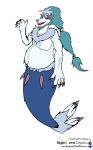  anthro body_hair chest_hair claws fur hair hi_res k9manx90 male nintendo overweight overweight_anthro overweight_male pink_nose pok&eacute;mon pok&eacute;mon_(species) ponytail primarina simple_background solo songfang_(k9manx90) video_games white_background white_body white_fur 