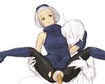  1girl aurastack boots elizabeth_(persona) gloves hetero panties panties_aside pantyhose penis persona persona_3 sex torn_clothes torn_legwear underwear vaginal 