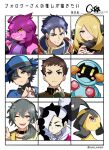  absurdres ace_attorney akanboh bangs black_collar black_hair black_shirt blonde_hair blue_headwear blue_jacket brown_eyes brown_hair character_name closed_mouth collar commentary_request copyright_name cynthia_(pokemon) deltarune ensemble_stars! fire_emblem fire_emblem:_the_blazing_blade fur_collar gender_request hair_over_one_eye hand_up hat hector_(fire_emblem) highres holding holding_poke_ball jacket long_hair mawile one_eye_closed parted_lips piers_(pokemon) poke_ball poke_ball_(basic) pokemon pokemon_(creature) pokemon_(game) pokemon_dppt pokemon_swsh riley_(pokemon) roboppi ryunosuke_naruhodo shiina_niki shirt short_hair smile susie_(deltarune) the_great_ace_attorney yu-gi-oh! yu-gi-oh!_vrains 