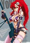  bikini_top fuyuno_haruaki gun long_hair rifle short_shorts shorts solo tengen_toppa_gurren_lagann thighhighs weapon yoko_littner 