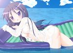  bottomless hiiragi_miki lucky_star open_clothes open_shirt rodori_gesu shirt solo wet wet_clothes wet_shirt 