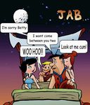  barney_rubble betty_rubble fred_flintstone hanna_barbera jab the_flintstones wilma_flintstone 