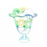  artist_name cat chai check_commentary commentary_request cup food ice_cream kiwi_slice no_humans original parfait simple_background white_background white_cat 