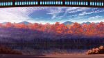  autumn bush cloud commentary_request day forest grass highres lake landscape mountain nature no_humans original plant reflection reflective_water scenery shuu_illust sky tree 