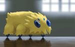  animal_focus backlighting blurry blurry_background bug highres joltik no_humans one-hour_drawing_challenge pokemon pokemon_(creature) reflection rend shadow window 