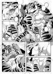  2boys abs animal_ears ass bar_censor bara blush cat_boy censored character_request completely_nude cover cover_page doujin_cover doujinshi erection face_to_pecs fellatio foreskin french_kiss from_above furry furry_male furry_with_furry grabbing greyscale highres hood hood_up kiss large_pectorals leopard_boy leopard_ears leopard_tail licking licking_nipple licking_penis lin_hu_(nekojishi) male_focus male_pubic_hair mature_male monochrome multiple_boys muscular muscular_male nekojishi nipples nude oral pectoral_grab pectorals penis precum pubic_hair rossciaco saliva short_hair sitting sitting_on_person size_difference stomach tail textless tiger_boy tiger_ears tiger_stripes twitching_penis yaoi 