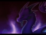  2018 black_bars black_sclera digital_media_(artwork) dragon feral purple_skin scalie solo spines tarkir western_dragon 