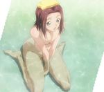  bath breast_squeeze breasts code_geass convenient_arm kallen_stadtfeld medium_breasts nude red_hair screencap sitting solo stitched third-party_edit towel towel_on_head v_arms wariza yellow_towel 