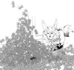  1other animal_ears bow bowl bowtie dog_food fate/grand_order fate_(series) fou_(fate) furry greyscale looking_at_viewer monochrome neta open_mouth pet_bowl pouring simple_background syatey tail white_background 