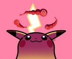  :3 artsy-rc closed_mouth cloud commentary english_commentary gigantamax gigantamax_pikachu no_humans pikachu pink_background pink_theme pokemon pokemon_(creature) signature simple_background smile solo 