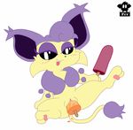  blush delcatty female food_play hindpaw improvised_dildo nintendo paws pok&#233;mon pokemon popsicle psyredtails pussy solo vaginal video_games 