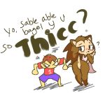  angry animal_crossing anthro anus bent_over butt clothing confusion duo eulipotyphlan female hedgehog human humor low_res male mammal nintendo pussy raised_tail sable_able simple_background tasteydonuts text video_games villager_(animal_crossing) 