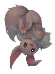  :d commentary eevee fang full_body happy highres kikuyoshi_(tracco) looking_at_viewer no_humans open_mouth pokemon pokemon_(creature) smile solo toes tongue 