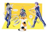  ... 5boys alternate_universe animal artist_name bakugou_katsuki bangs black_footwear black_hair blonde_hair blue_eyes blue_hair blue_pants blue_shirt boku_no_hero_academia cat english_text eraser_head_(boku_no_hero_academia) full_body gloves green_hair grey_footwear grey_hair grey_scarf highres male_focus midoriya_izuku multiple_boys orange_background pants purple_hair red_shirt scarf shinsou_hitoshi shirt shoes short_sleeves solid_oval_eyes trevo_(trevoshere) u.a._gym_uniform v-shaped_eyebrows white_background white_pants yagi_toshinori yellow_background 