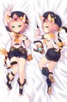  +_+ 1girl :3 animal_ear_fluff animal_ears arm_up ass bare_shoulders bed_sheet belt black_footwear black_headwear black_shorts boots bottle breasts cat_ears cat_girl cat_tail child clenched_hands crunchobar dakimakura_(medium) detached_sleeves diona_(genshin_impact) forehead from_above full_body genshin_impact gloves green_eyes hair_flaps hair_intakes hair_tie hand_up happy hat kneepits long_sleeves looking_at_viewer lying multiple_views navel on_back on_stomach paw_pose pink_hair pink_sleeves pink_vest ribbon sheet_grab shiny shiny_hair short_hair short_shorts shorts sidelocks sideways_mouth skindentation small_breasts smile tail tail_ornament tail_raised tail_ribbon tied_hair topknot vest white_background white_gloves yellow_ribbon 