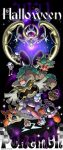  commentary_request copyright_name drifloon dusknoir fangs froslass gastly gengar glowing glowing_eyes halloween highres kumano_sakunosuke litwick looking_at_viewer lunala mimikyu open_mouth pokemon pokemon_(creature) pumpkaboo purple_eyes red_eyes rotom rotom_(normal) sandygast smile star_(symbol) teeth tongue tongue_out trevenant 