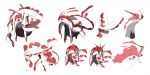  antennae character_name concept_art fakemon multiple_views original pink_eyes pokemon pokemon_(creature) siirakannu simple_background white_background 